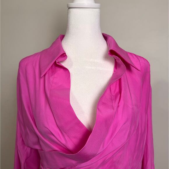 GAUGE81 Sabinas Silk Wrap Shirt - Size S - Picture 6 of 10